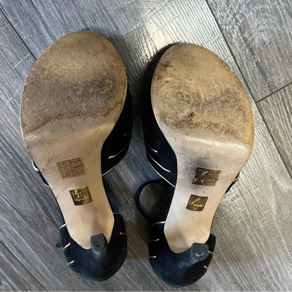 TRUTH OR DARE BY MADONNA WOMEN'S BLACK SUEDE STILETTO PUMP HEELS SIZE 8.5 - Picture 5 of 15